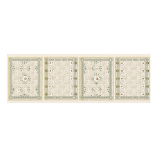 Tecido Fuxicos e Fricotes Margaridas painel individuais 50x150cm