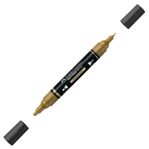 Marcador acrílico Faber-Castell Multimark ouro 550