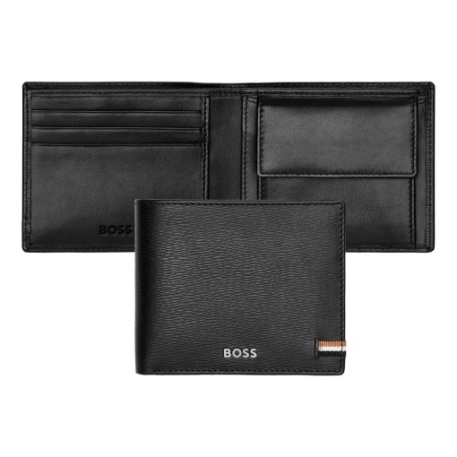 Carteira em pele Hugo Boss Iconic preto