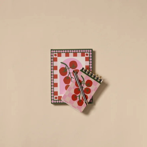 Caderno A5 pautado Design Works A Dopo tomate