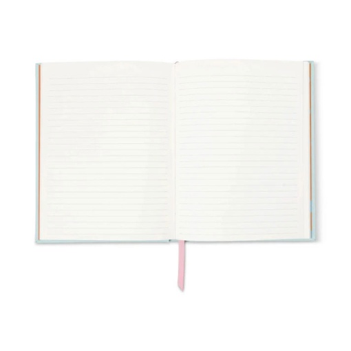 Caderno A5 pautado Design Works A Dopo chitas azuis