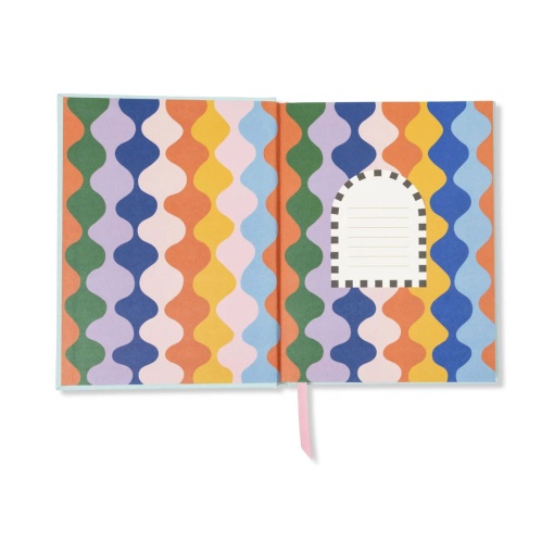 Caderno A5 pautado Design Works A Dopo chitas azuis