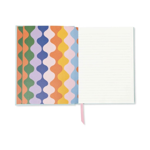 Caderno A5 pautado Design Works A Dopo chitas azuis