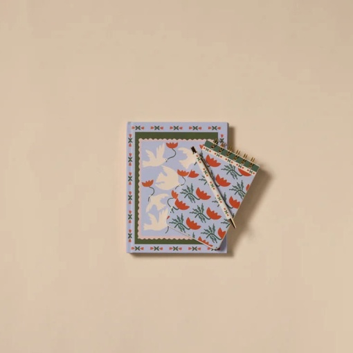 Caderno A5 pautado Design Works A Dopo flor