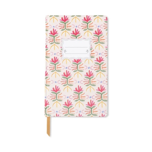 Caderno A5 pautado Design Works Tulip Tropical