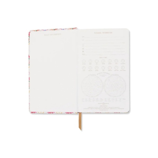 Caderno A5 pautado Design Works Tulip Tropical