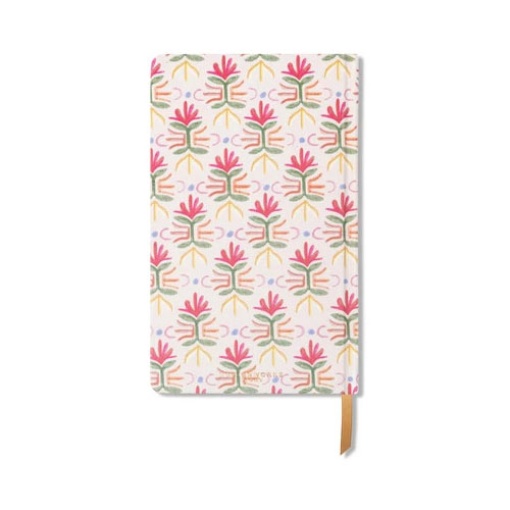 Caderno A5 pautado Design Works Tulip Tropical