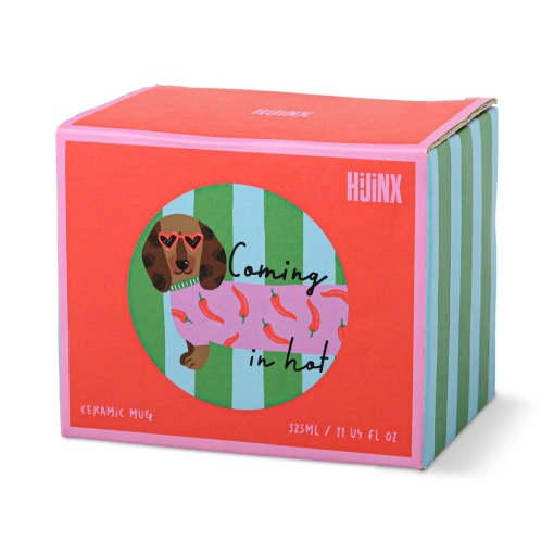 Hijinx "Coming in Hot" Ceramic Mug, 325ml