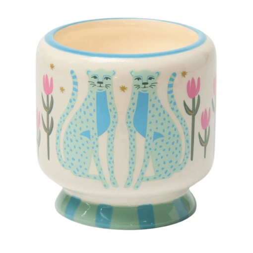Vela aromática en taza de cerámica, Paddywax A Dopo blue chintz, 226 g