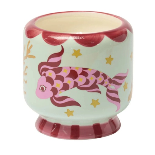 Vela aromática en taza de cerámica, Paddywax A Dopo pez koi, 226 g