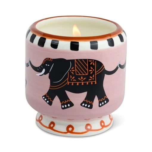 Vela aromática en taza de cerámica, Paddywax A Dopo elefante, 226 g