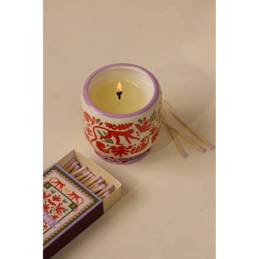 Paddywax A Dopo Selva scented candle in a ceramic cup, 226g.