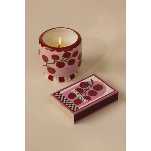 Paddywax A Dopo Tomato scented candle in a ceramic cup, 226g