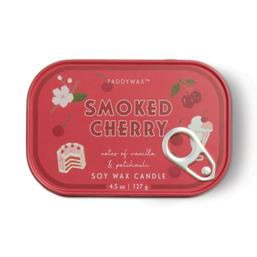 Vela aromática Paddywax Bistro Cherry en lata, 127 g