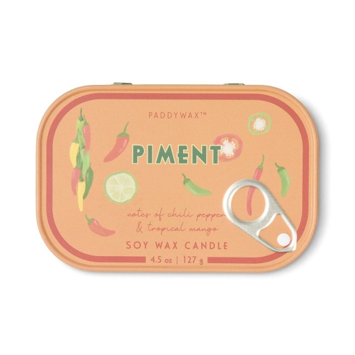 Vela aromática Paddywax Bistro Pepper en lata, 127 g