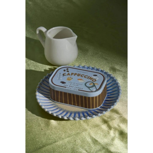 Paddywax Bistro cappuccino scented candle in a tin, 127g