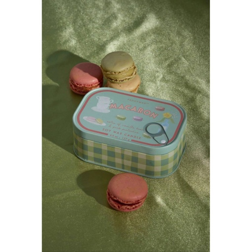 Paddywax Bistro macaron scented candle in a tin, 127g