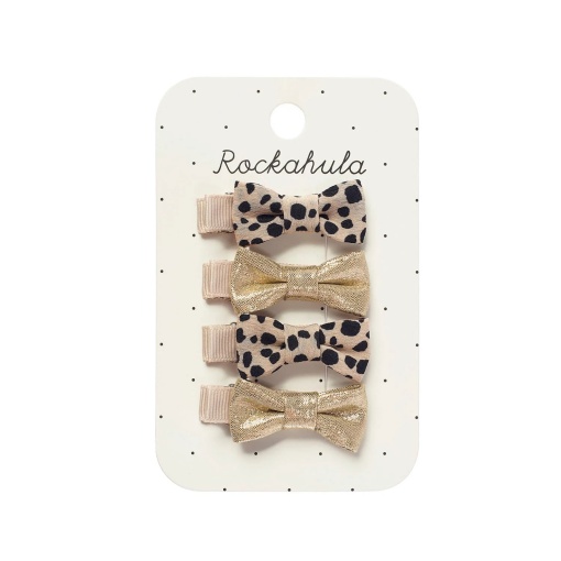 Mola de cabelo Rockahula laço leopardo (4 unidades)