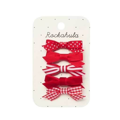 Rockahula red bow hair spring (5 units)