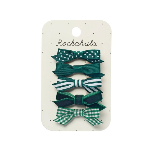 Rockahula green bow hair spring (5 units)