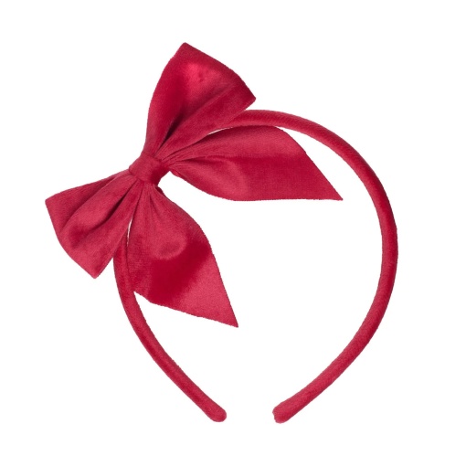 Red Rockahula velvet headband with bow