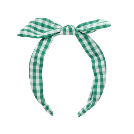 Rockahula green gingham fabric headband