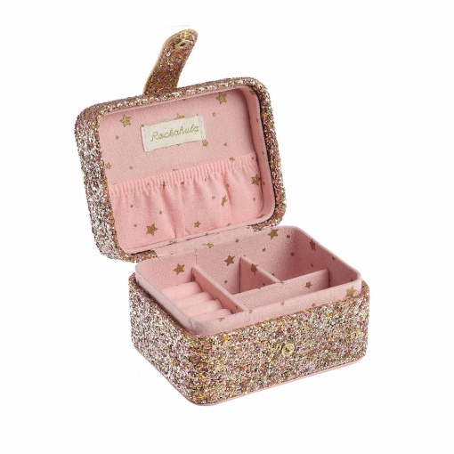 Caja de joyería con purpurina Rockahula