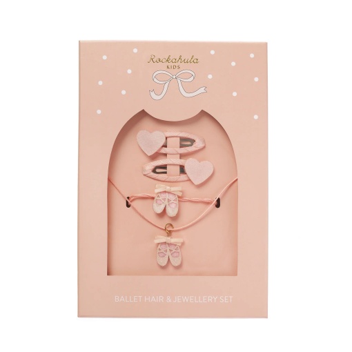 Rockahula ballet jewelry set (hair clips + necklace + bracelet)
