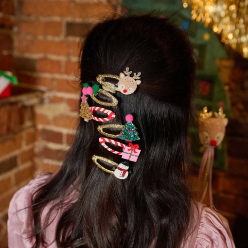 Gancho de cabelo Rockahula Christmas rena