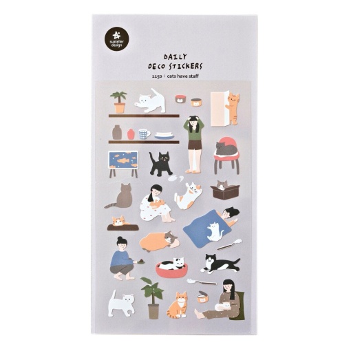 Autocolantes Suatelier gatos (1 folha)