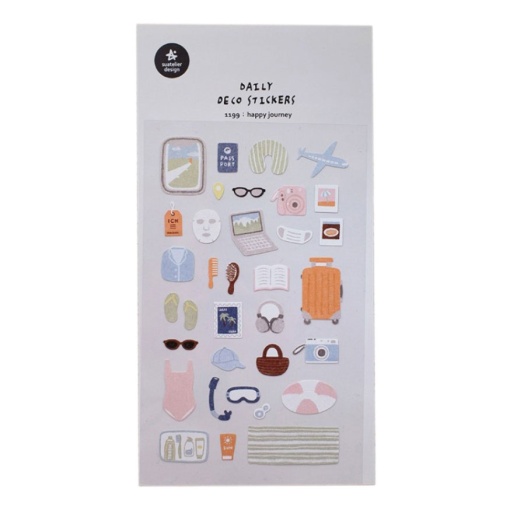 Suatelier Happy Trip Stickers (1 sheet)