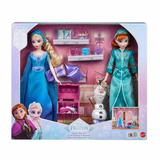 Fiesta de pijamas de las hermanas de Frozen de Disney Mattel JML08