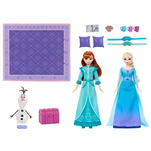 Fiesta de pijamas de las hermanas de Frozen de Disney Mattel JML08