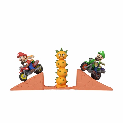 Hot Wheels Super Mario Galaxy Mario e Luigi salto no deserto Mattel JMG36