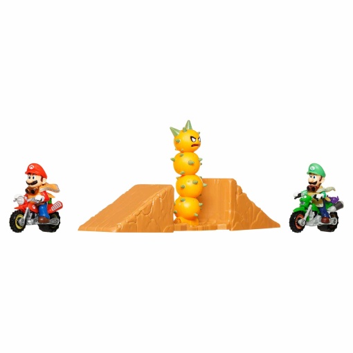 Hot Wheels Super Mario Galaxy Mario e Luigi salto no deserto Mattel JMG36