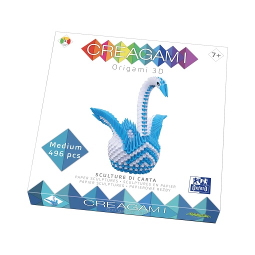 Origami 3D médio Oxford Creagami cisne