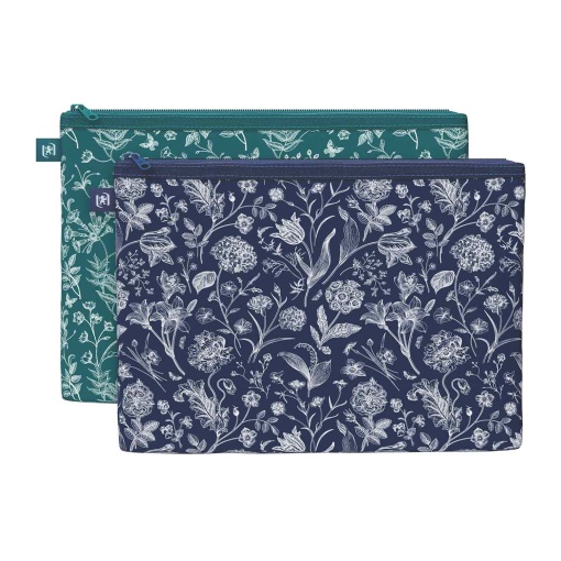 Bolsa para documentos com zipper A4 Oxford Romance sortido