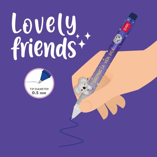 Esferográfica de gel Legami Lovely Friends Coala "Sleeping La Vida Loca" 32