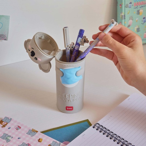 Legami Kawaii Koala "Sleeping La Vida Loca" Estuche Escolar Silicona 2 en 1 28