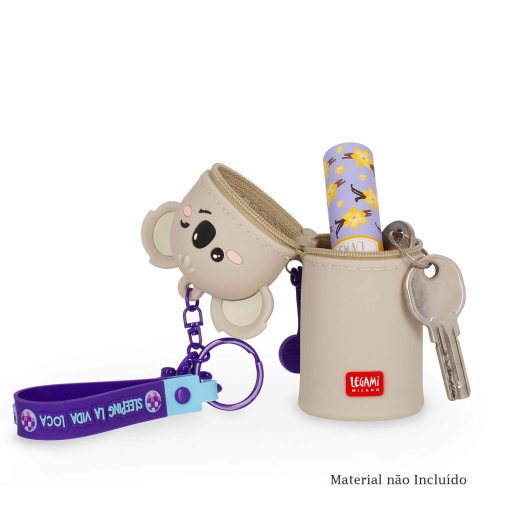 Monedero de silicona con llavero Legami Koala "Durmiendo La Vida Loca" 6