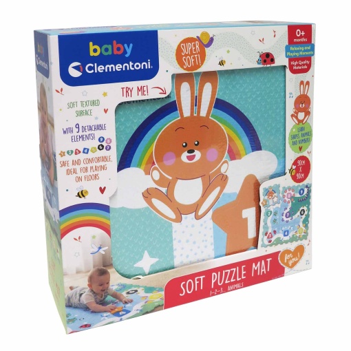 Clementoni Baby 1, 2, 3 Animals Puzzle Mat