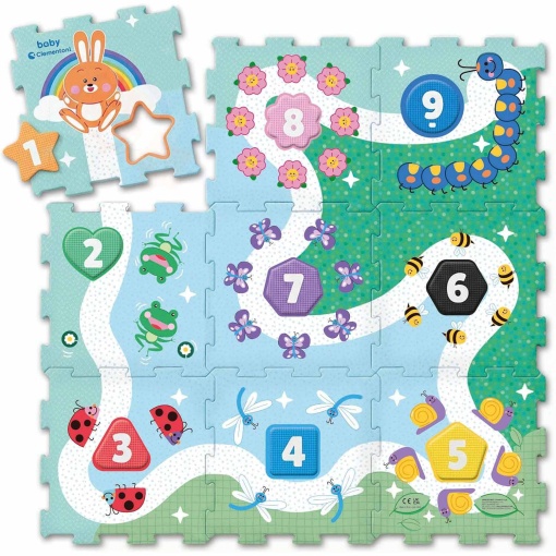 Tapete de rompecabezas de animales Clementoni Baby 1, 2, 3
