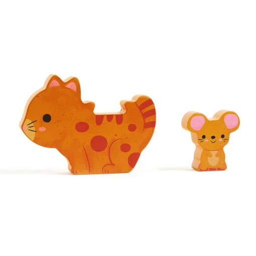 Wooden puzzle Puzz & Play Friends Djeco
