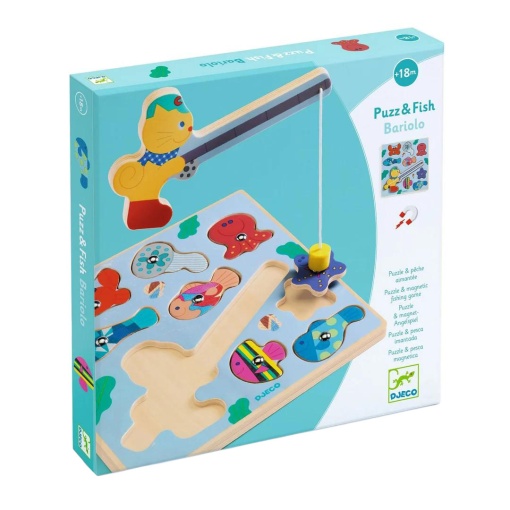 Puzzle de madeira Puzz & Fish Bariolo Djeco