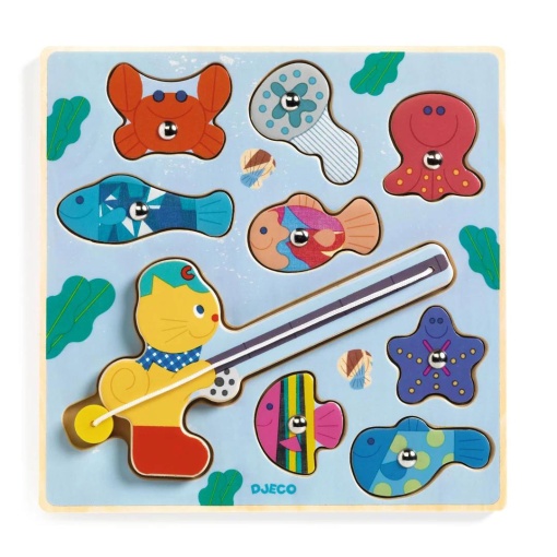 Puzzle de madeira Puzz & Fish Bariolo Djeco