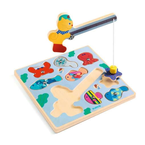 Puzzle de madeira Puzz & Fish Bariolo Djeco