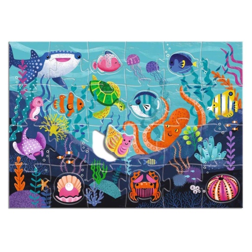 Puzzle gigante Djeco 32 peças Tactilo Sea