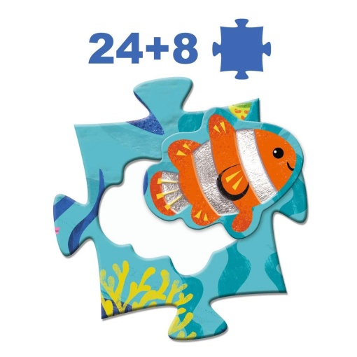 Puzzle gigante Djeco 32 peças Tactilo Sea