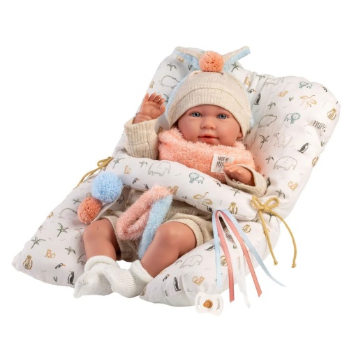 Mimi crying doll, 42cm, with pillow, Llorens