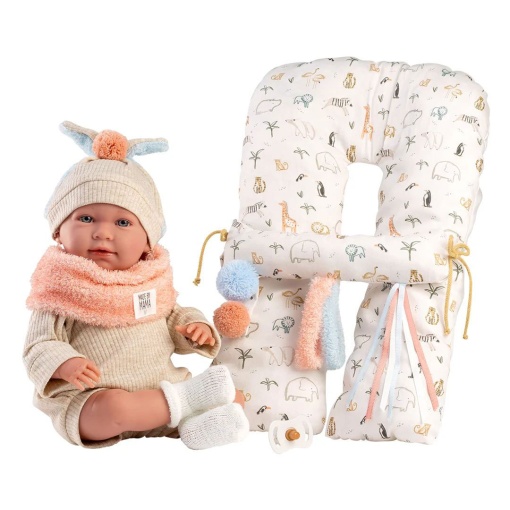 Mimi crying doll, 42cm, with pillow, Llorens